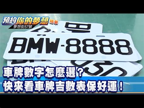 好車牌號碼|車牌數字怎麼選，快來看車牌數字吉凶對照表